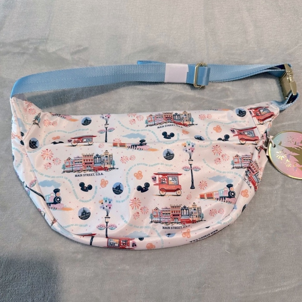 Disney Stoney Clover Lane Jumbo Theme Park Print Fanny Pack - NWT!! - Picture 3 of 4